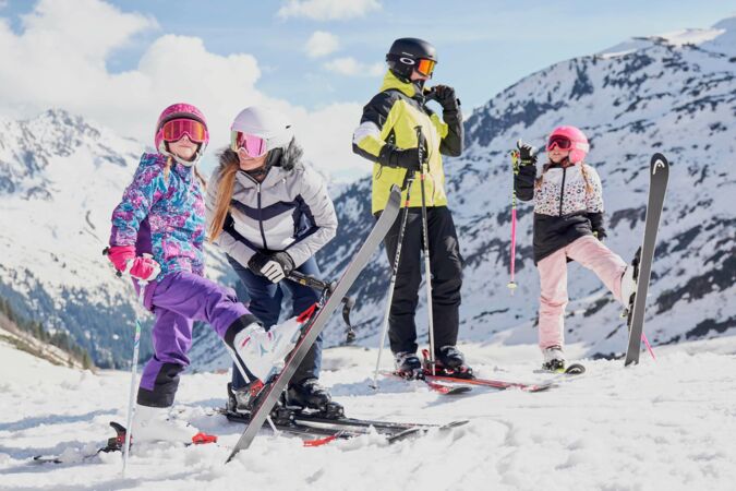 Family ski hire online booking